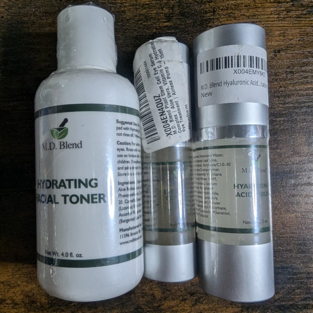 M.D. Blend Trio Set - Toner/Eye Serum/Face Serum